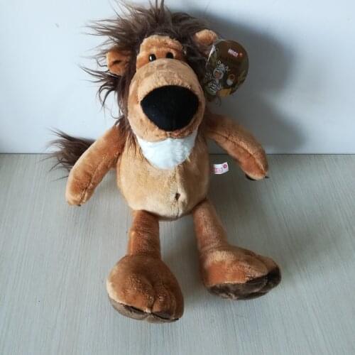 About 35cm lovely jungle lion plush toy soft doll kids toy birthday gift h0722