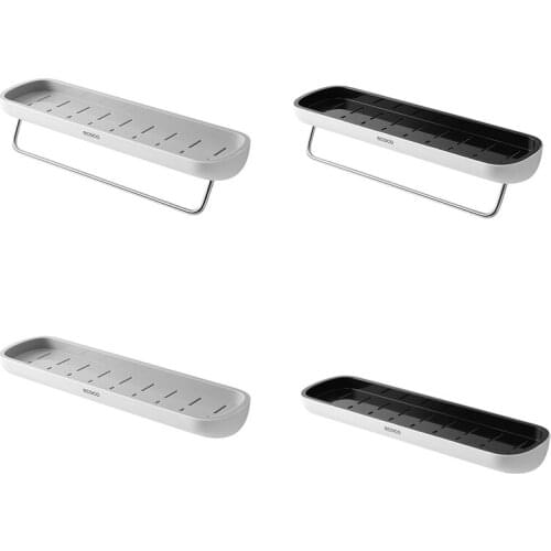 Ecoco Bathroom Shelf Shower Caddy Organizer Wall Mount Shampoo Rack No Drilling Kitchen Storage