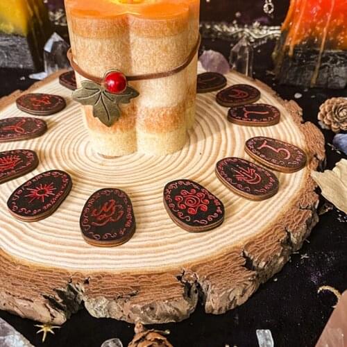 Crystal Epoxy Resin Mold Rune Divination Casting Silicone Mould DIY Crafts Tool 97QE