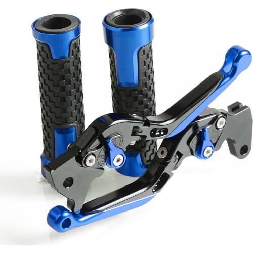 Motorcycle CNC Folding Brake Clutch Levers Handlebar Hand Grips For Suzuki GSXR750 GSX-R750 GSXR GSX-R 750 2006-2010 2011-2020