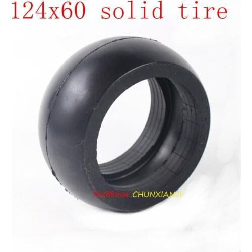 Size124x60 solid tire non-pneumatic tire 124*60 tubeless tire explosion-proof tyre for electric scooter, trolley, baby carriage