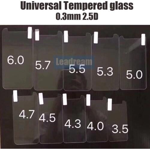 2000Pcs AAA Quality 9H 2.5D Full Glue clear Universal Tempered Glass for samsung Hua wei Xiao mi