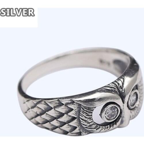 Vintage 925 Silver Mini Owl Rings Chic Women Rings US Ring Size 6 7 8 9 10 for Women Mothers Day Gift Jewelry