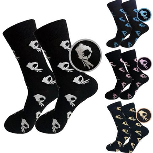 Women Men Ankle Crew Socks OK Print Design Finger Pattern Funny Sport Skateboard Autumn Winter Fashion New Cotton Sock 2018