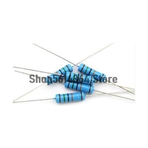 1/2W Watt 2.2 ohm 2.2R 0.5 1K 4.7K 10K 120R 5.1R 1M 1% Carbon Film Resistor 0.5W 50PCS