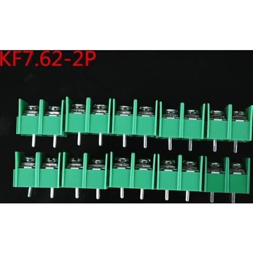 10PCS KF7.62-2P 7.62mm pitch pcb screw block Splice connector terminal KF7.62 2Pin 300v 20a ROHS