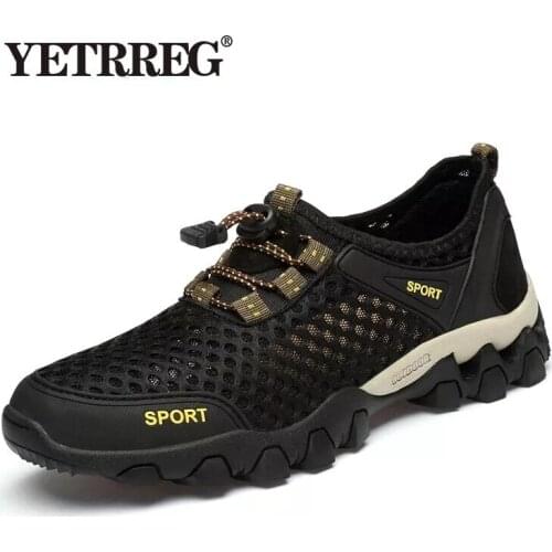 2021 New Mens Casual Shoes Breathable Men shoes Comfortable Outdoor Hiking Shoes Summer Mesh Sneakers Zapatos de Hombre Size 46