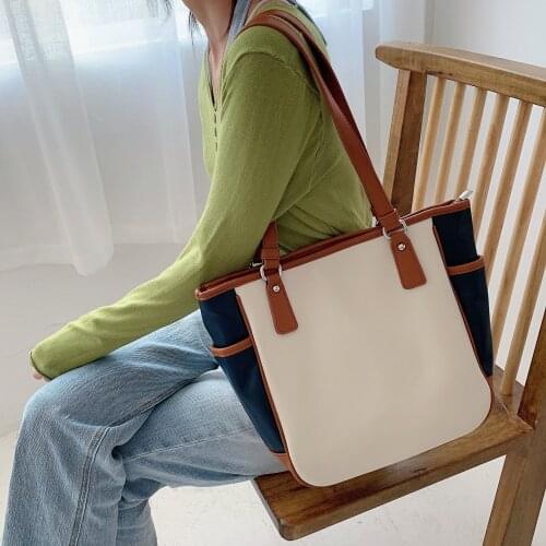 2021 Solid Color Shoulder Bag Women Hand Bag Ladies PU Leather Womens Office Big Tote Lady High Capacity Handbags and Purses