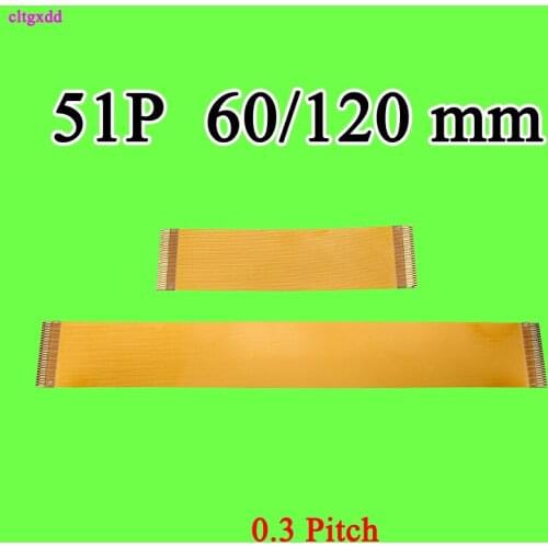 6cm 12cm 0.3 Pitch 51P FPC Cable 120mm Spacing 0.3mm 51Pin Flexible Printed Circuit 0.3 Pitch 51Pin FFC FPC Line cord