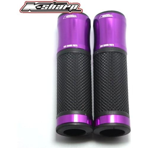 9 color CNC Motorcycle Aluminum Rubber Gel Hand Grips 7/8" Handle Bar Sports Bikes for GSF1200 BANDIT DL1000/V-STROM TL1000S