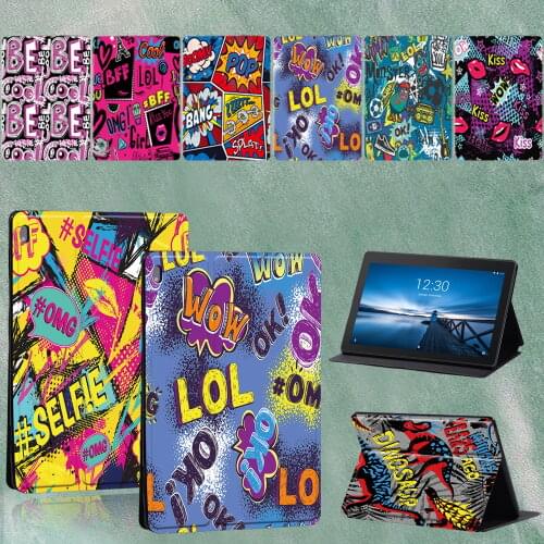 For Lenovo Tab M10 FHD Plus/Tab E10 TB-X104F 10.1"/Tab M10 TB-X605F/TB-X505 10.1" Folding High Quality Stand Tablet Cover Case