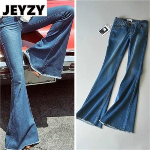 Женские джинсы клеш JEYZY China At AliExpress