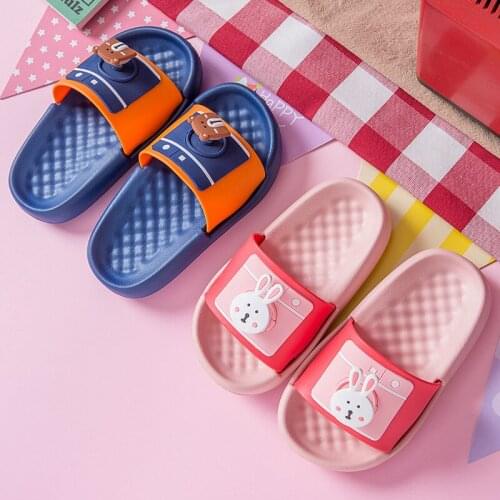 New Summer Ladies Slippers Indoor Cartoon Soft-soled Sandals Boys Shoes