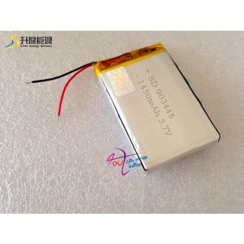 SD polymer battery 903445 3.7v 1450mah li-ion rechargeable battery