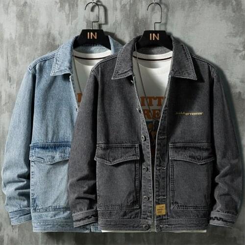 2020 Mens Casual Bomber Jacket Plus Size XXXXXL Hip Hop Retro Denim Jacket Street Style Mens Fashion Jeans Coat Vintage Jacket