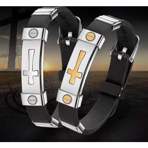 Cross Bracelet for Men Korean Style Personality Fashion Mens Bracelet Simple Jewelry 2021 Bracelet Trend