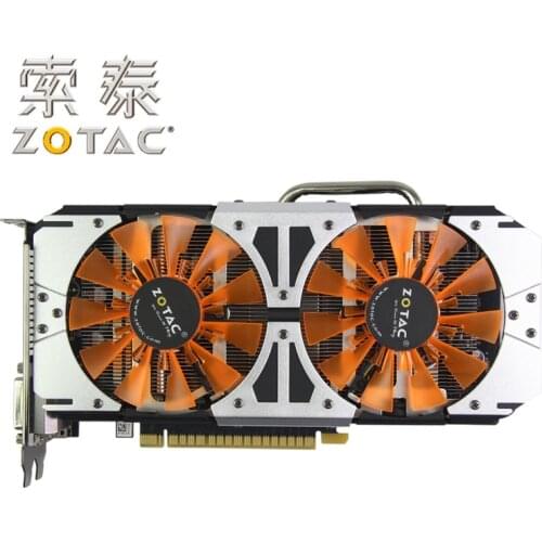 Original ZOTAC Graphics Cards GPU GTX750Ti-2GD5 Thunderbolt HA 128Bit GDDR5 Video Card Map for nVIDIA GeForce GTX750 Ti 750Ti 2G