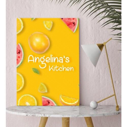 Personalized Kitchen Canvas Decoration Gift Dear Moment Happy Design Modern Good Quality Reliable Wall Special Occasions Memory