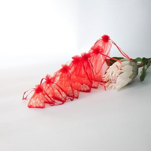 Wedding Gift Candy Organza Bag 5×7 7×9 9×12 10×15 11×16 13×18 15×20 17×23 20×30 25×35 30×40 35×50 Can Print Logo Cusomized