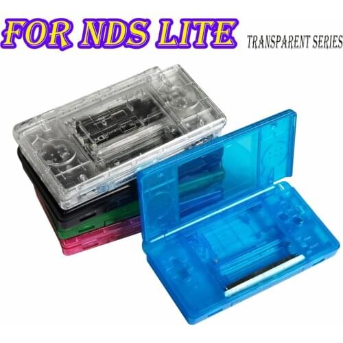 Clear White/ Black Housing Shell Cover Case Full Set Replacement For Nintendo DS Lite for NDSL Game Console Case Cover