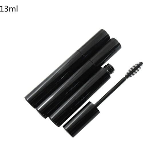 Wholesale13ml Empty Mascara Tube Packing Eyelash Vial Liquid Bottle Bright Black Mascara Tubes Refillable Bottle Makeup Tools