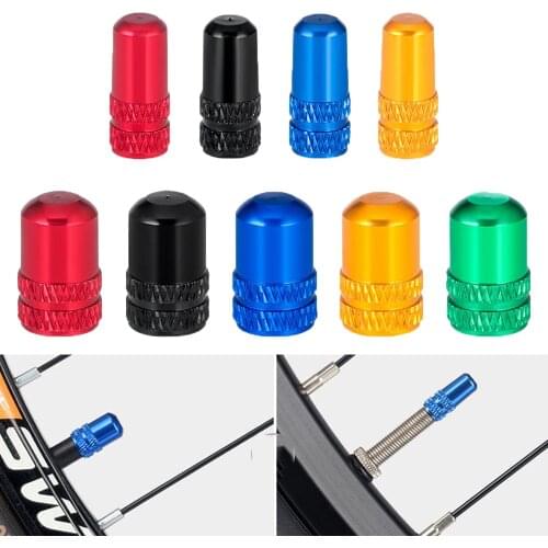 4pcs MTB Mountain Bike Aluminium Alloy Dustproof Bicycle Valve Cap Tyre Air Caps Valves Cover Cycling Accessories