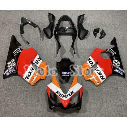 Advanced Suitable for Honda CBR600F F4I 01-03Motorcycle Red Orange Splicing Color Body 2001 2003ABS Injection Fairing Kit Shell