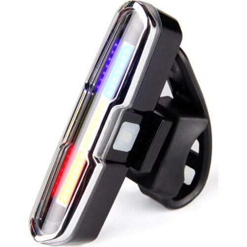 ABLB--USB Rechargeable Front Rear Bicycle Light Lithium Battery LED Bike Taillight Cycling Helmet Light Lamp Mount Bicycle Acces