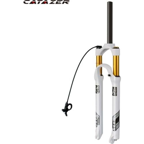 Catazer Mountain Bike Air Fork Suspension Plug Magnesium Alloy Air Fork 26 27.5 29 Inch Travel 120-120MM High Quality