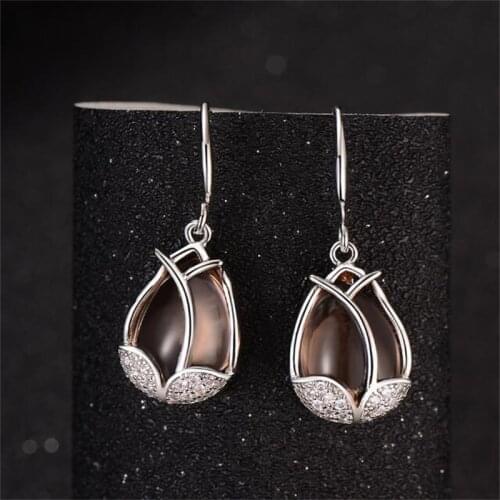 YJGS New Design Rose Hanging Earrings Creative Exquisite Simple Earring For Women Girlfriend Birthday Gift Engagement Jewelry