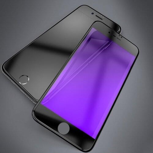 9H Anti Blue Ray Full Cover Tempered Glass For iPhone 6 6S 7 8 Screen Protector For iPhone 6 6S 7 8 Plus Protective Film Glass