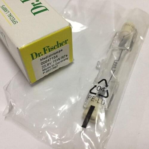 Dr.Fischer 22.8V 75W Germany R7S spare bulb,00847154 double ended light,H01833 surgical lights tungsten halogen lamp,22.8V75W