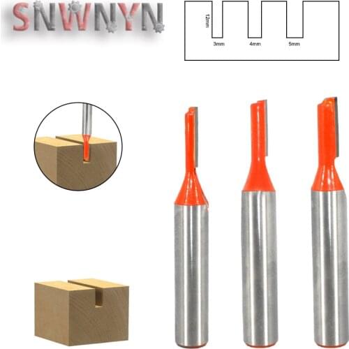 1/3pcs 8mm Shank Straight Milling Cutter Tungsten Carbide Single Flute Bit Wood Router Bits Set Woodworking Tool