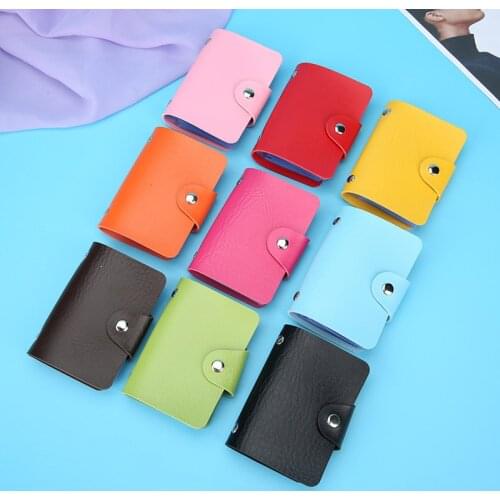 1 PCS ID Credit Card Case PU Leather Credit Card Holder/Box Business Card Holder Womens Business Credit Card Holder Storage Box
