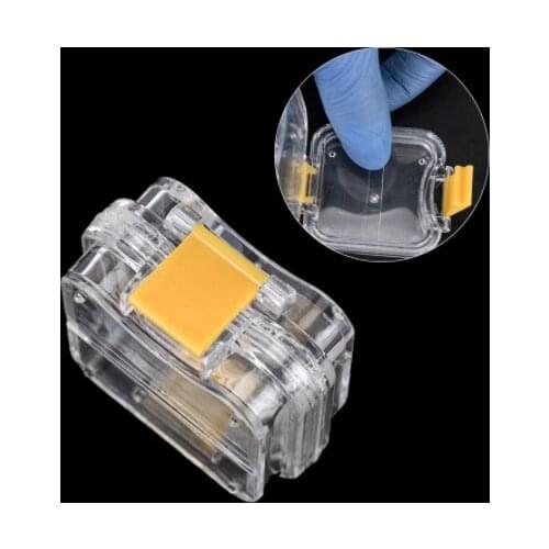10/50pcs Pack Small Dental Crown Box With Transparent Flexible Film Inside Denture Storage Plastic Teeth Tool Material