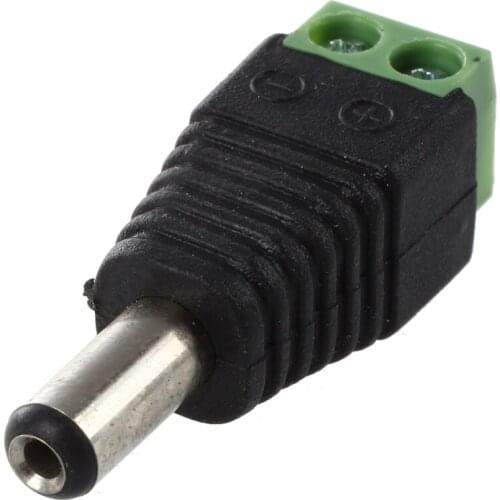 10 pair DC Jack + DC Plug Screw Connector Screw Adapter 2.1 x 5.5 mm