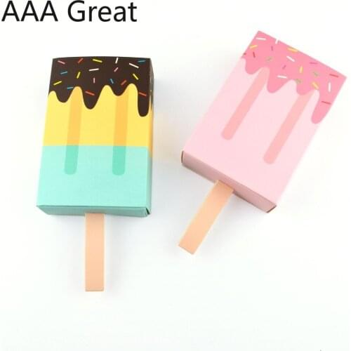 100Pcs/Lot Baby Carriage Candy Box Gifts Box Package Wedding Party Favor Candy Ice Cream Bags Birthday Package Boxes