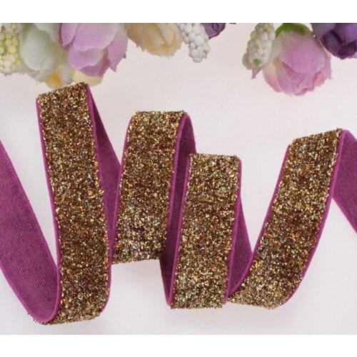 5/8" frosted glitter elastic M-LB-583 for accessaries, 150yards/roll