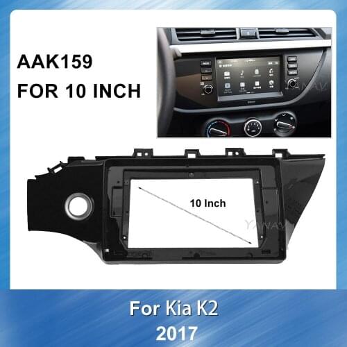 Car Radio Audio Frame Dash Panel For Kit K2 2017 Car Stereo Receiver Panel Dashboard ABS plastic Installa Frame audio Trim Kit