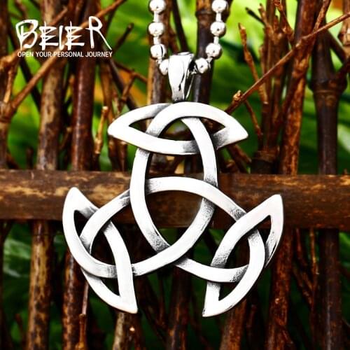 Beier 316L stainless steel norse viking necklace Men gift Fashion Jewelry Unique Pedant High Quality fashion jewelry LP213