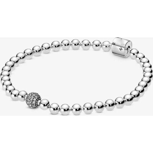 Beaded & pan house with silver plated bracelet DIY renju chain 520 valentines day the new copper chain