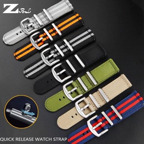 Quick Release Watch Strap for Men Women Premium 20mm 22mm Watch Strap Nylon Watch Strap Watch Accessories High Quality
