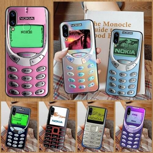 Nokia Retro Old Brand Phone Case For Huawei Honor 6A 7A 7C 8A 8X 8 9 9X 10 10i 20 Lite Pro black soft shell pretty coque tpu
