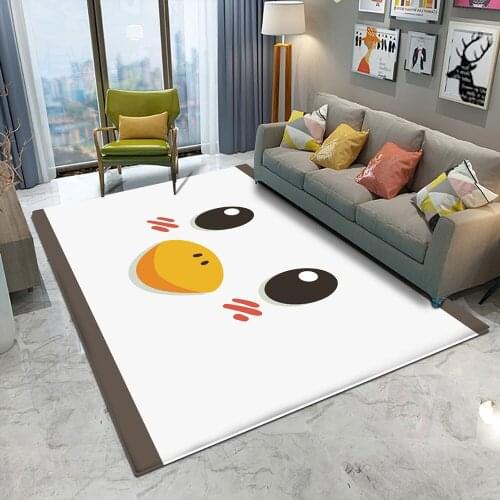 Top Fashion Cute Duck Pattern Children Comfortable Carpet Non-Slip Children Flannel Mat Carpet Baby Play Carpet Hand Print Baby