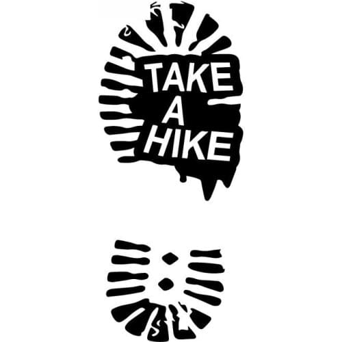 Beautiful Car Sticker Hiking High Quality PVC Car Decoration Accessories Decal Creative Anti-UV Waterproof Sunscreen Black/White