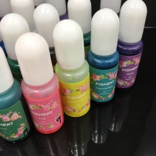 Crystal Epoxy Pigment UV Resin Dye DIY Jewelry Colorant Art Crafts Coloring Drying Color Mixing Liquid Decorations Making Au03