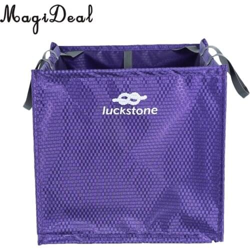 MagiDeal 1Pc Folding Lightweight Nylon Rock Climbing Arborist Throw Line Weight Rope Cord Storagecube Bag Gear Equipment Holder