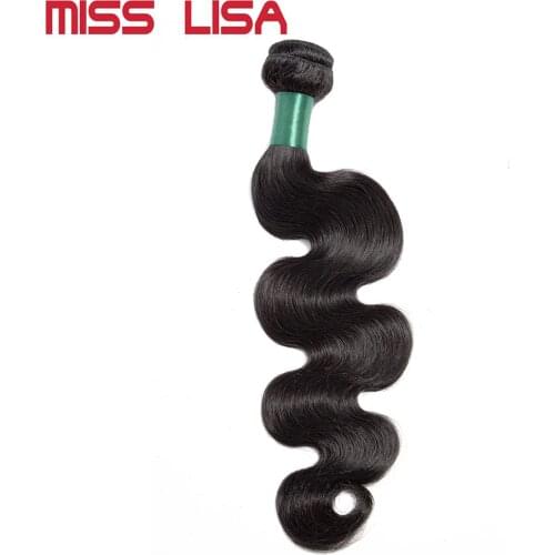 MISS LISA 28 30 Inch Human Hair Bundles Body Wave Hair Bundles Malaysian Hair Weave Bundle Non Remy Natural Color Hair Extension