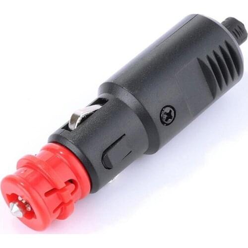 New 12V-24V Stable Secure Car Cigarette Lighter Power Connection Useful Convenient Cigaret Socket Adaptor Male Plug#294229