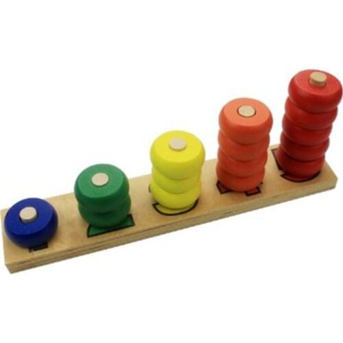 Count match 1-5 number abacus Teaching Aids Board Wooden Mathematics Teaching tools